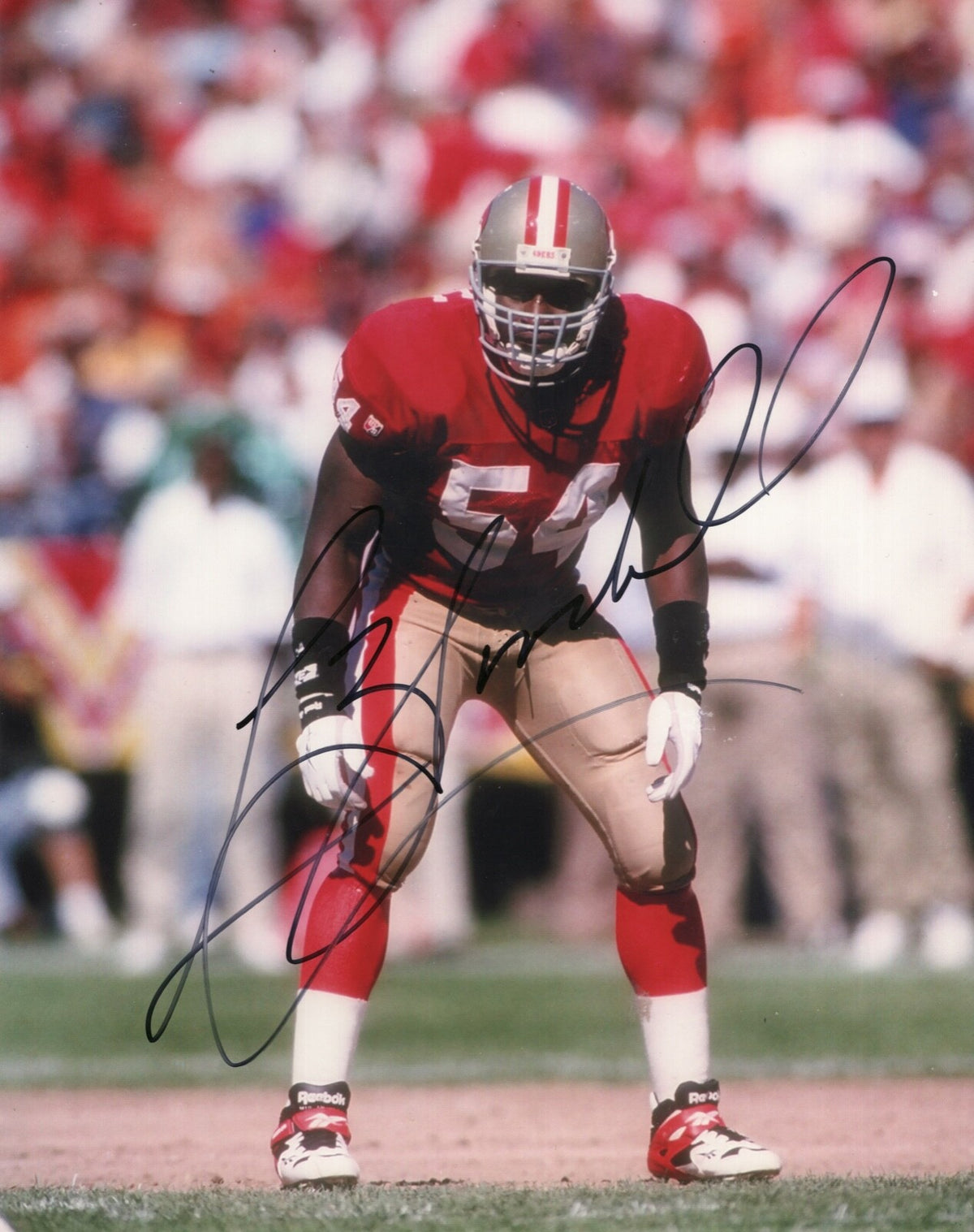 LEE WOODALL SAN FRANCISCO 49ERS SIGNED AUTOGRAPHED 8X10 PHOTO W/ COA