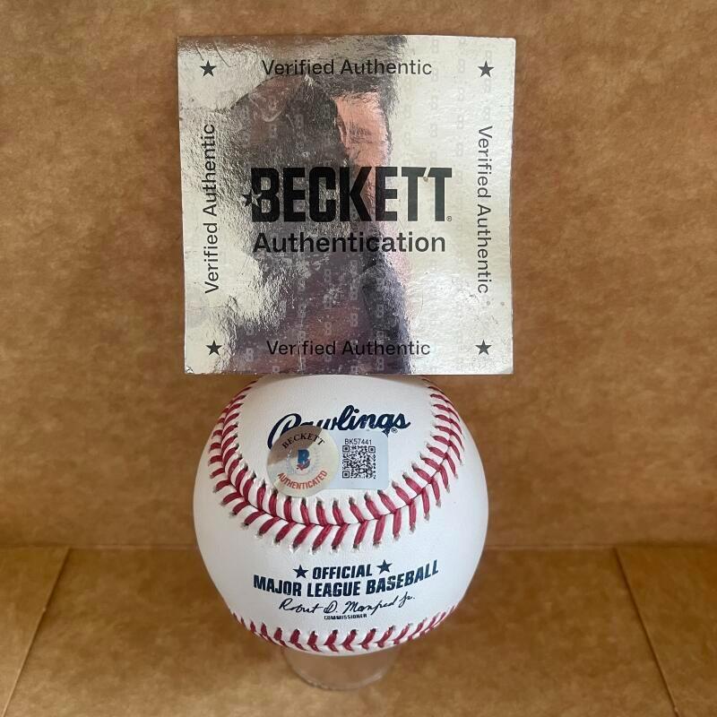 CORY KLUEBER INDIANS/YANKEES SIGNED AUTO M.L. BASEBALL BECKETT AUTH