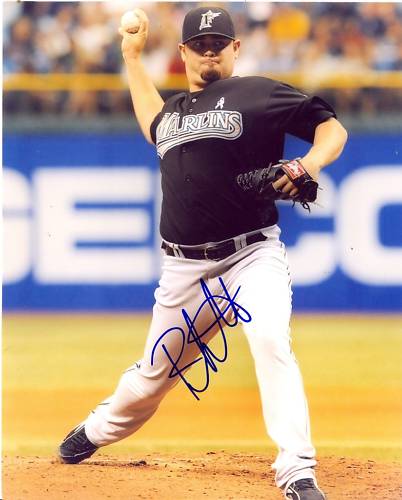 RICKY NOLASCO FLORIDA MARLINS SIGNED 8X10 PHOTO W/COA