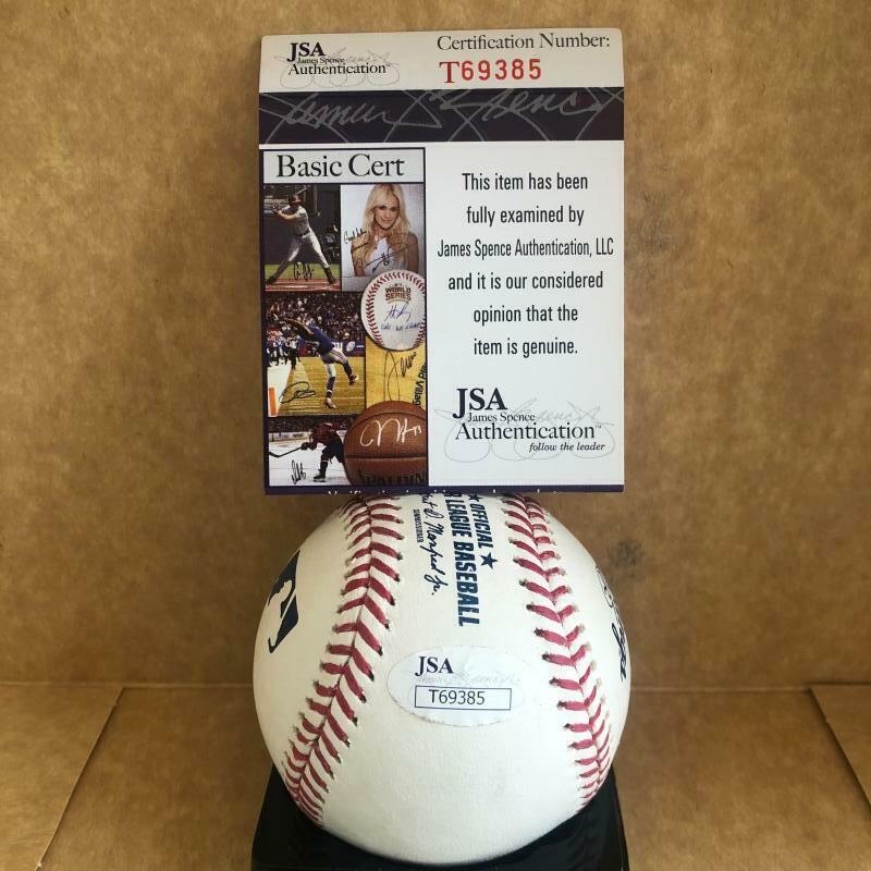 AMED ROSARIO NEW YORK METS  SIGNED AUTOGRAPHED M.L. BASEBALL JSA T69385