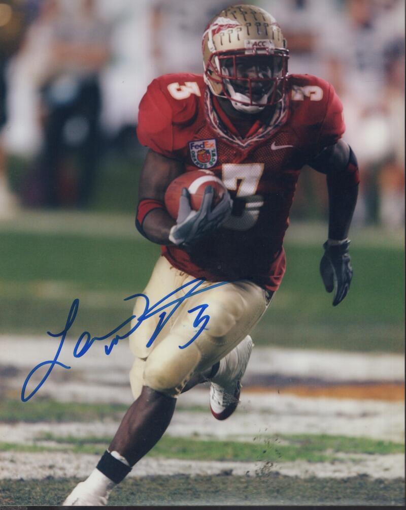LEON WASHINGTON SEMINOLES SIGNED AUTOGRAPHED 8X10 PHOTO W/ COA