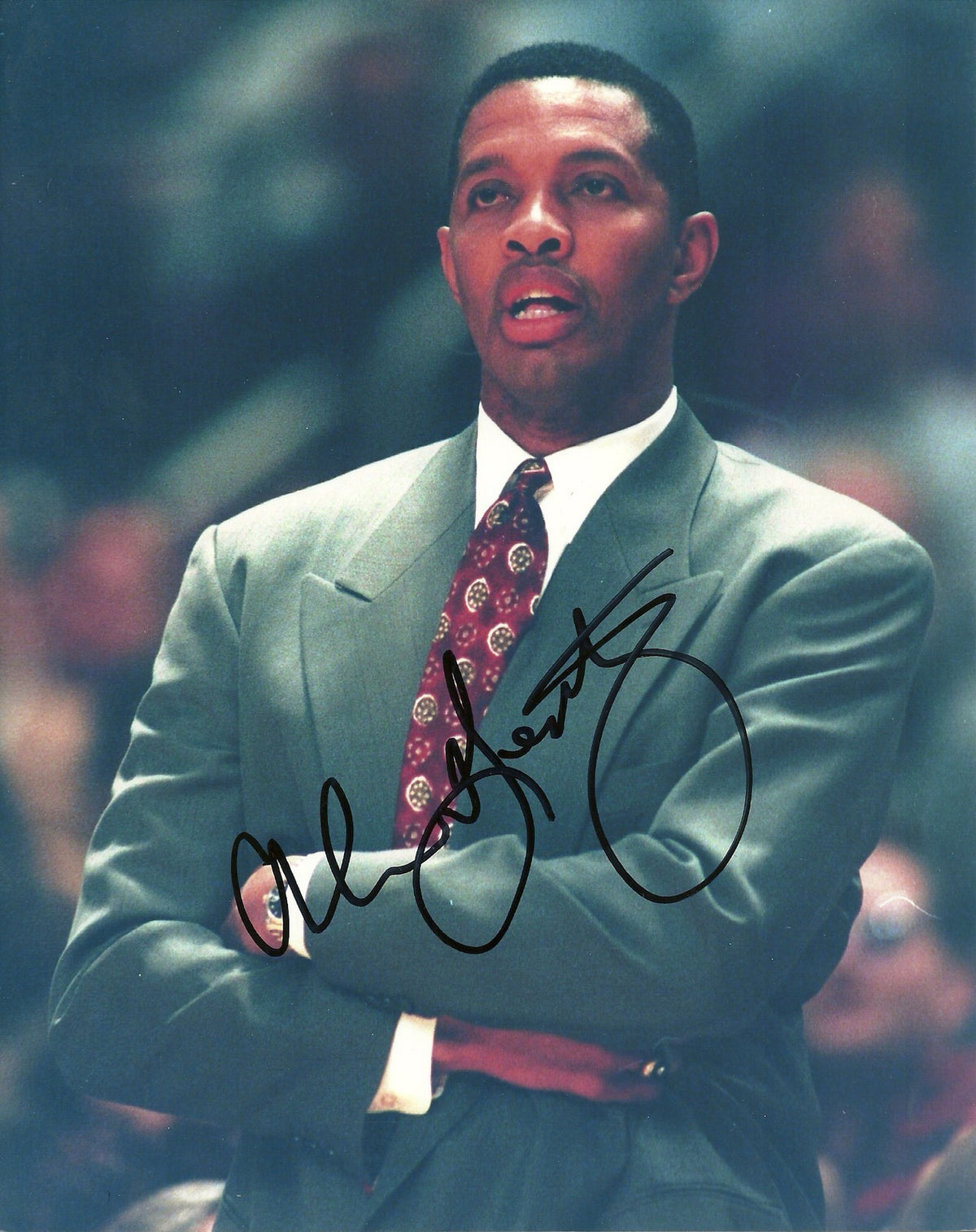 ALVIN GENTRY MIAMI HEAT SIGNED AUTOGRAPHED 8x10 PHOTO W/COA
