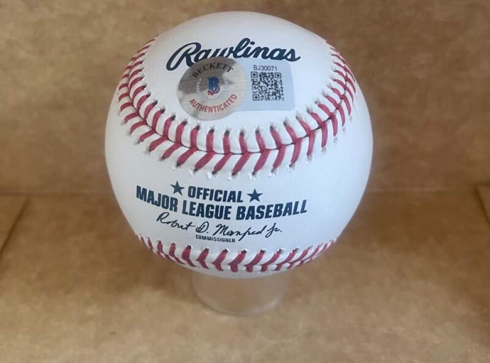 NIKO KAVADAS RED SOX SIGNED AUTOGRAPHED M.L. BASEBALL BECKETT AUTH