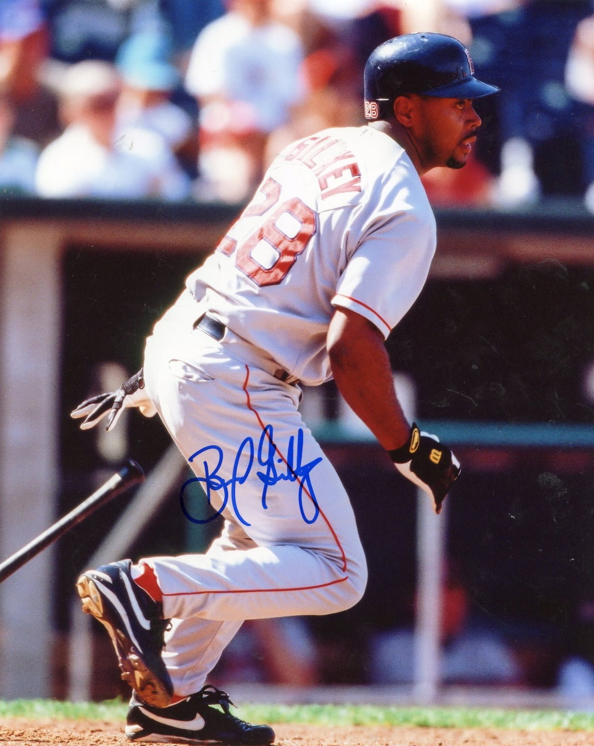 BERNARD  GILKEY  BOSTON  RED SOX      AUTOGRAPHED  SIGNED  8X10  PHOTO