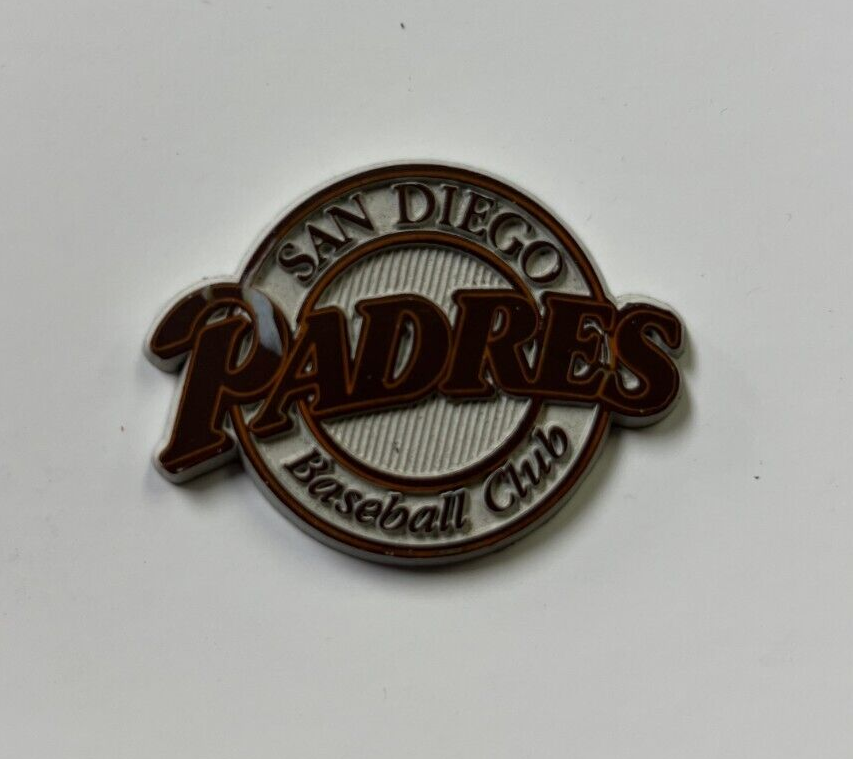 VINTAGE MLB BASEBALL SAN DIEGO PADRES TEAM LOGO MAGNET RARE