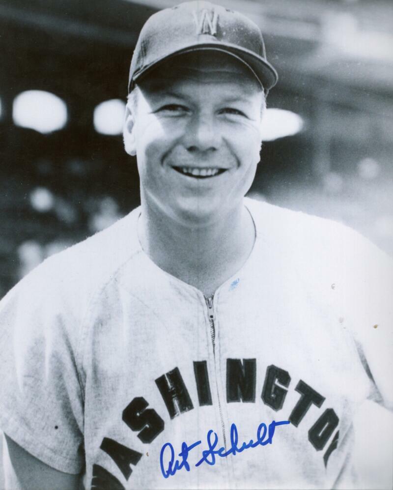 ART SCHULT  WASHINGTON SENATORS SIGNED 8X10 PHOTO W/ COA