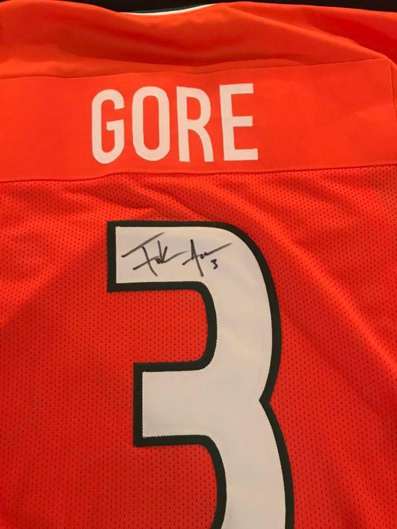 FRANK GORE # HURRICANES SIGNED  AUTOGRAPHED  XL JERSEY JSA BECKETT Q63759