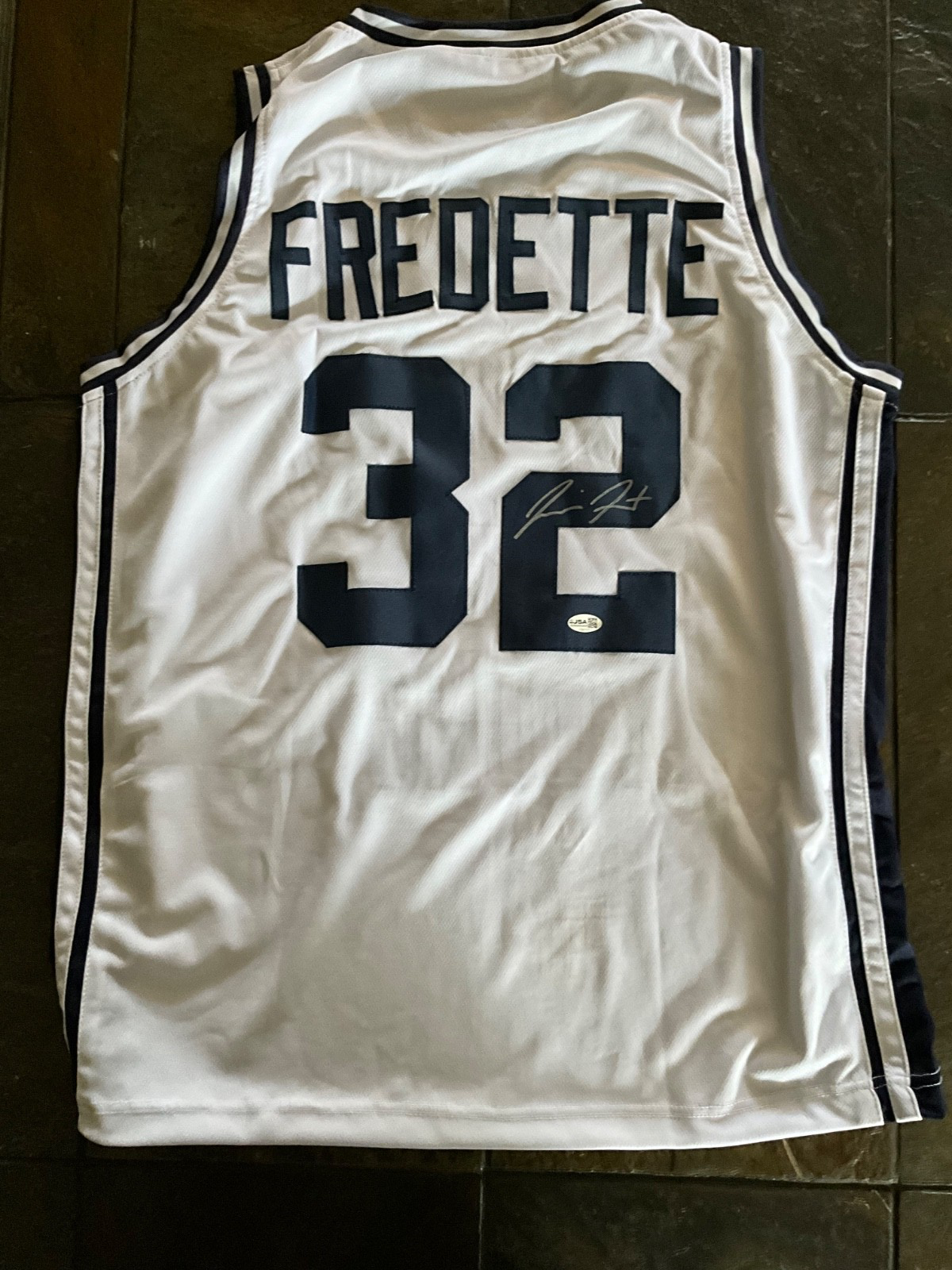 Jimmer Fredette BYU Brigham Young University Signed Custom Jersey PSA Authentic