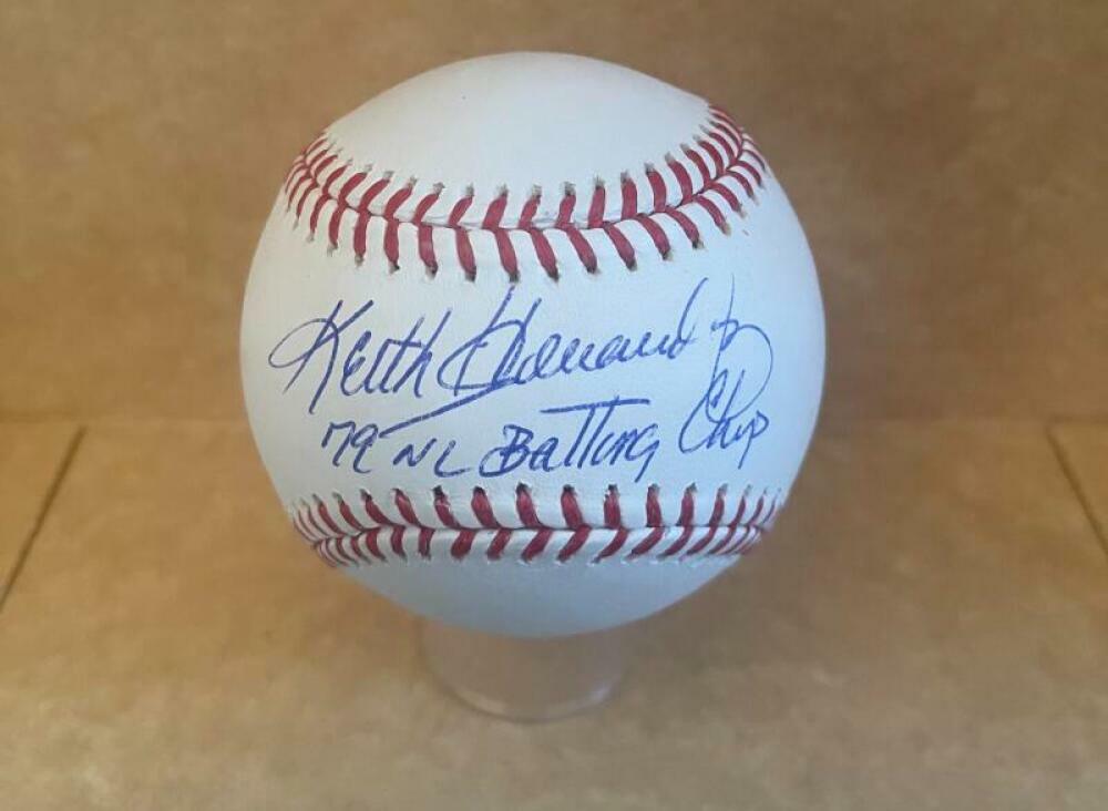 KEITH HERNANDEZ 79 NL BATTING CHAMP SIGNED AUTO ML BASEBALL JSA VV95008