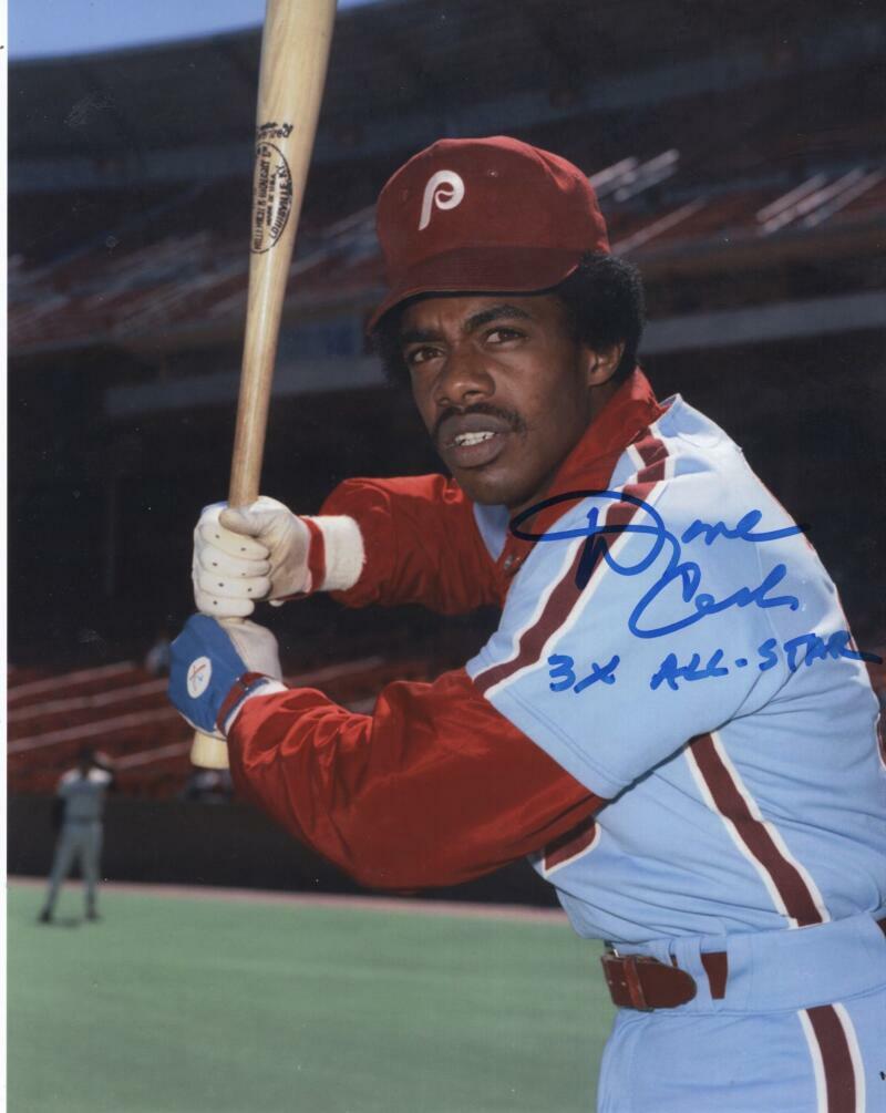 DAVE CASH PHILLIES 3X ALL-STAR  SIGNED AUTOGRAPHED 8X10 PHOTO W/ COA