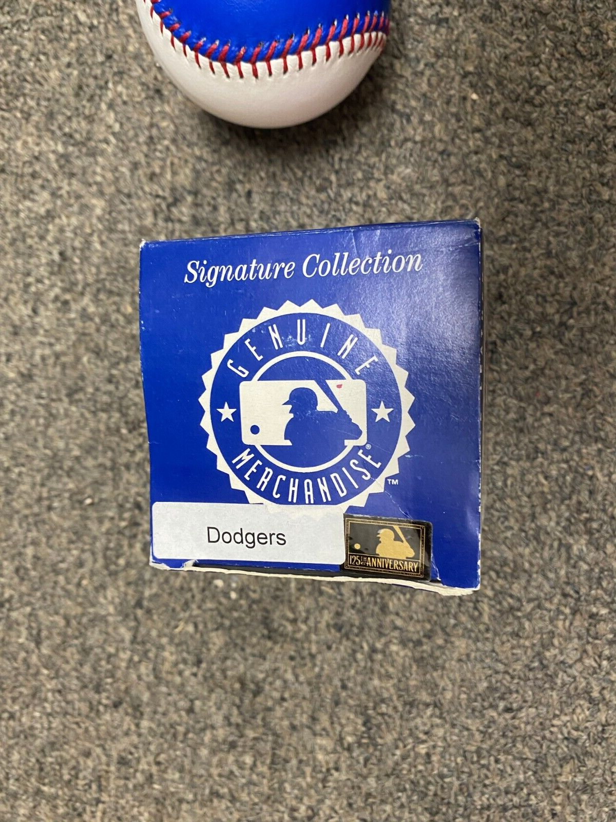 VINTAGE SPINNEYBECK COOPERTOWN COLLECTION LA DODGERS SOUVENIR BASEBALL W/BOX