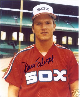 DAVE SCHMIDT CHICAGO WHITE SOX SIGNED 8X10 PHOTO W/COA