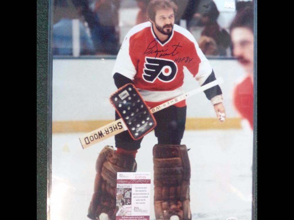 BERNIE PARENT HOF 1984 PHILADELPHIA FLYERS SIGNED AUTOGRAPH 16X20 JSA G37225