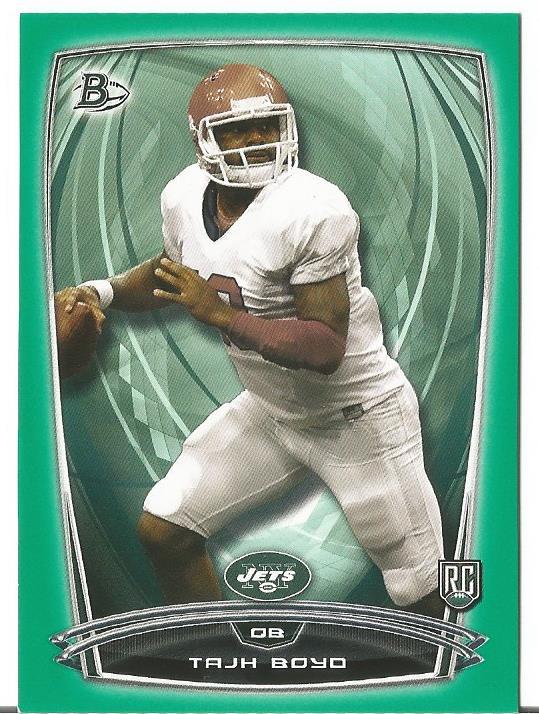 TAJH BOYD 2014 BOWMAN GREEN SP RC CARD 71/99 RARE