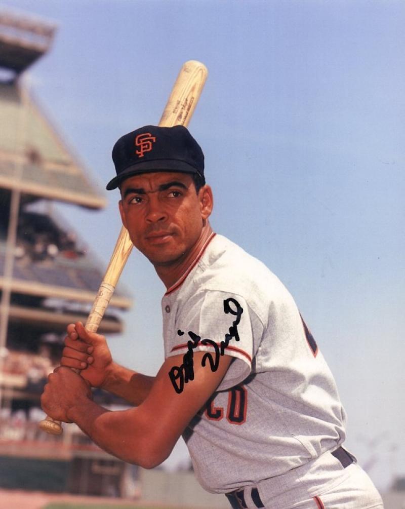 OZZIE VIRGIL SAN FRANCISCO GIANTS SIGNED AUTOGRAPHED 8X10 PHOTO W/ COA