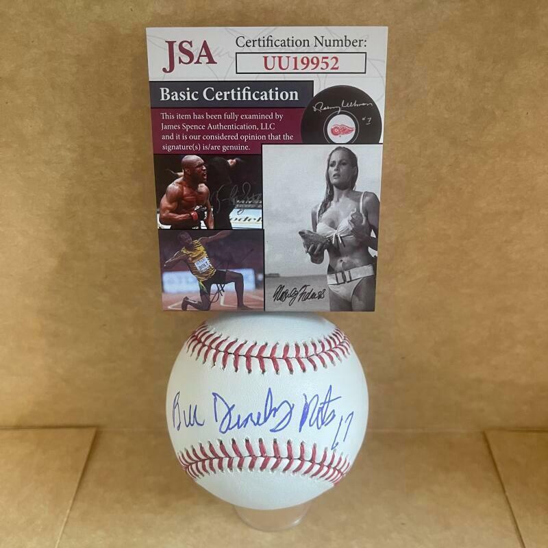 BILL DENEHY METS 67 SIGNED AUTOGRAPHED M.L. BASEBALL JSA UU19952