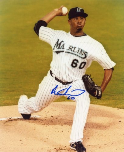 ADALBERTO MENDEZ FLORIDA MARLINS SIGNED 8X10 PHOTO COA