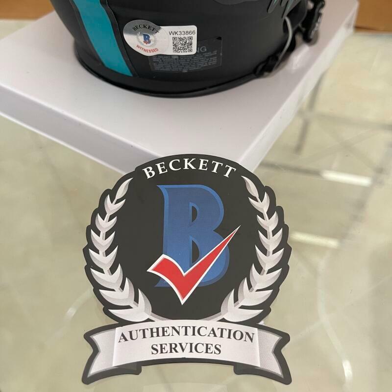 MIKE GESICKI MIAMI DOLPHINS SIGNED AUTO ECLIPSE MINI HELMET BECKETT WITNESS 