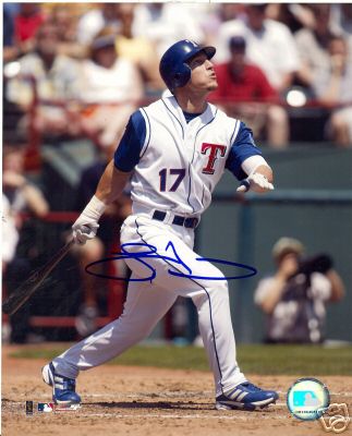 LANCE NIX TEXAS RANGERS SIGNED 8X10 PHOTO W/COA