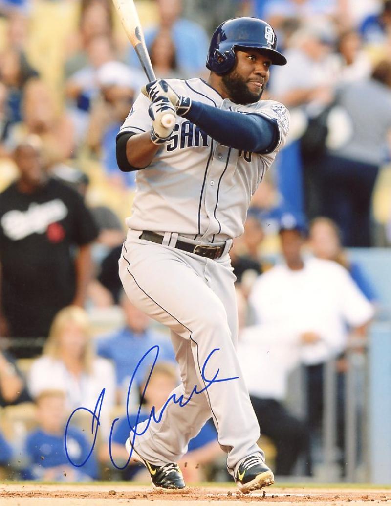 ABRAHAM ALMONTE SAN DIEGO PADRES SIGNED 8X10 PHOTO W/COA