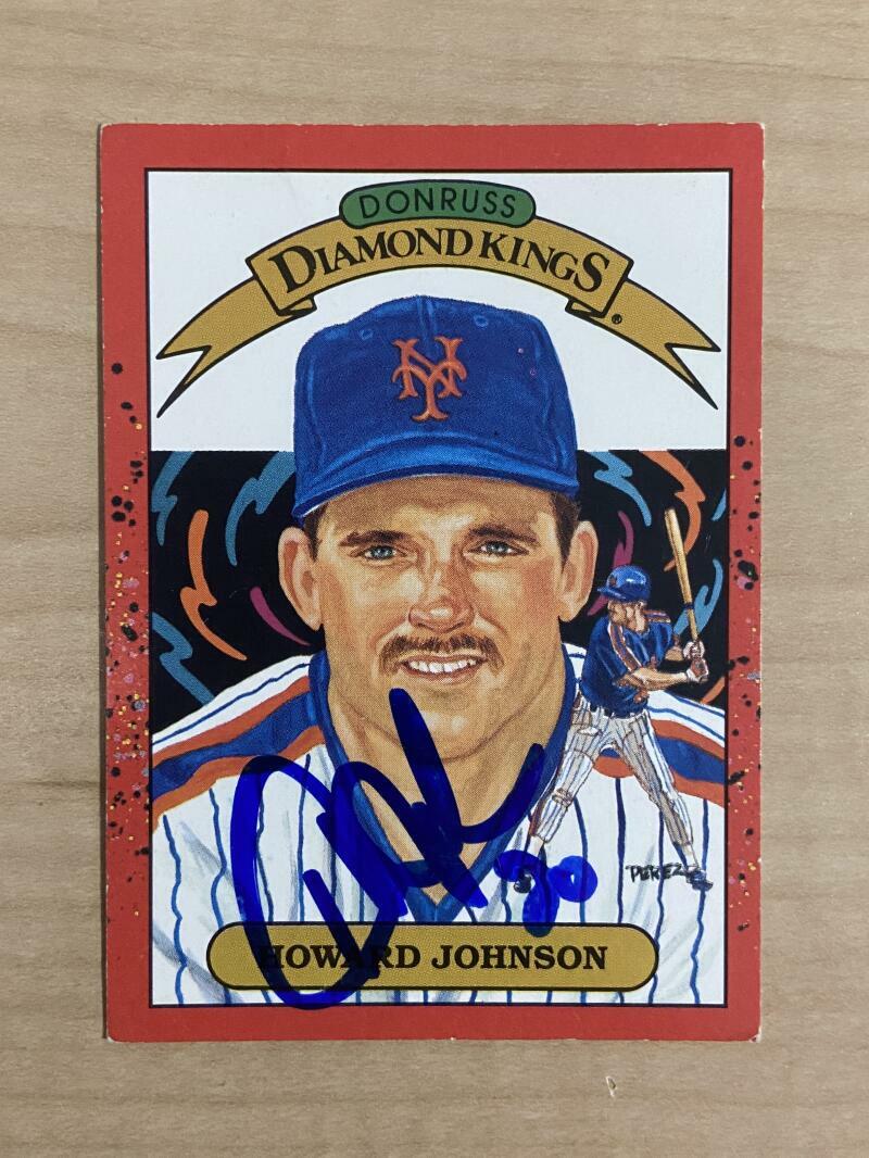 HOWARD JOHNSON NEW YORK METS SIGNED AUTOGRAPHED 1989 DONRUSS CARD #18 W/COA