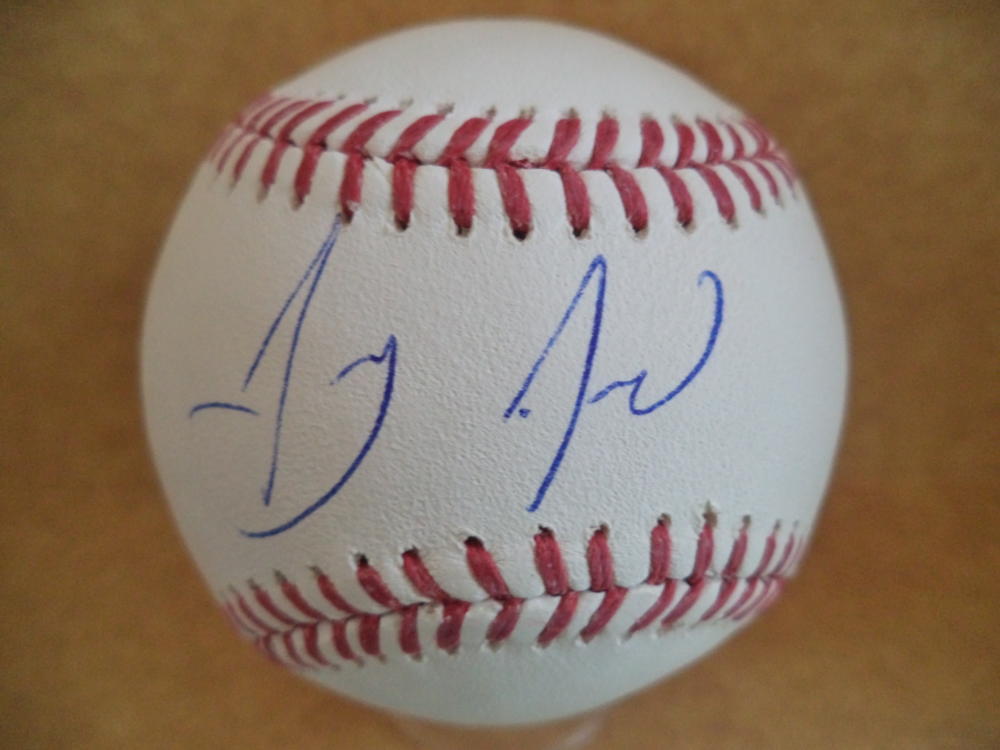 ANTHONY ALFORD TORONTO BLUE JAYS SIGNED AUTOGRAPHED M.L. BASEBALL W/COA B