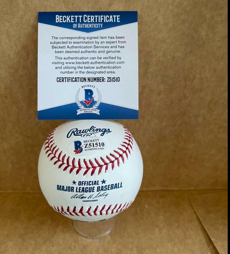 BUBBA STARLING KANSAS CITY ROYALS SIGNED AUTO M.L. BASEBALL BECKETT Z51510