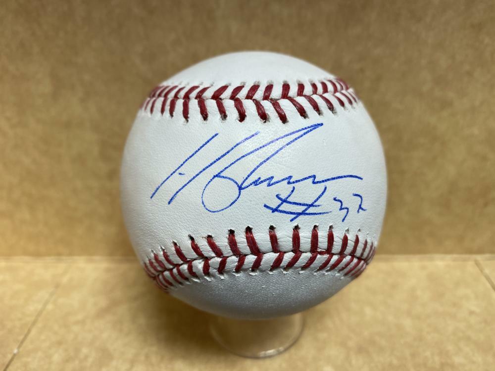 HENDERSON ALVAREZ #37 MARLINS/BLUE JAYS SIGNED AUTOGRAPHED M.L. BASEBALL W/ COA