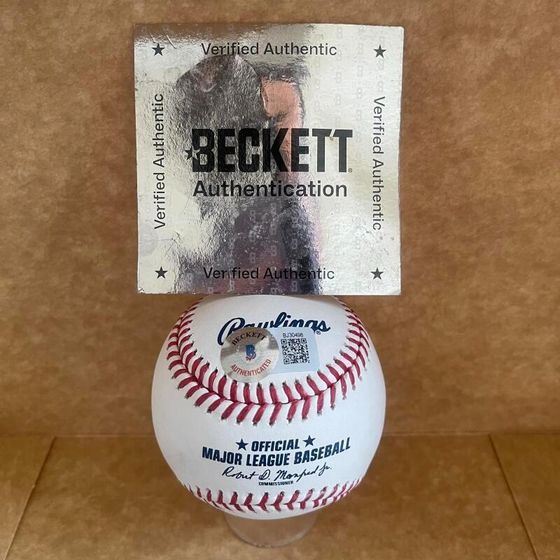 CORY KLUEBER INDIANS/YANKEES SIGNED AUTO M.L. BASEBALL BECKETT AUTH