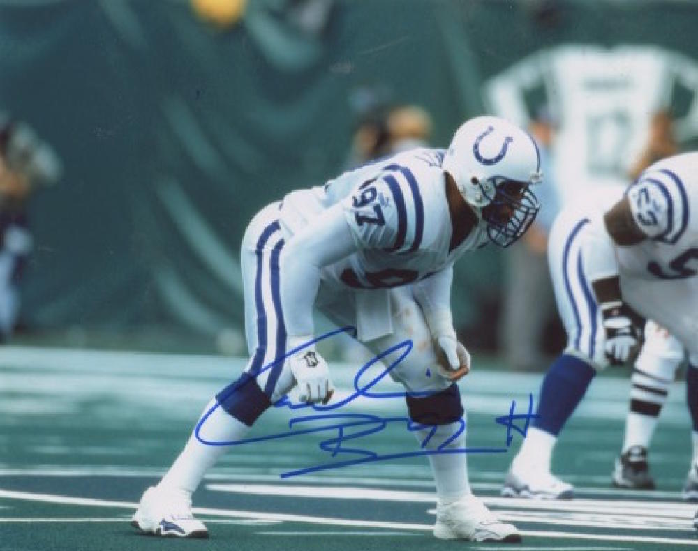 CORNELIUS  BENNETT  INDIANAPOLIS COLTS SIGNED 8X10 PHOTO W/COA #97
