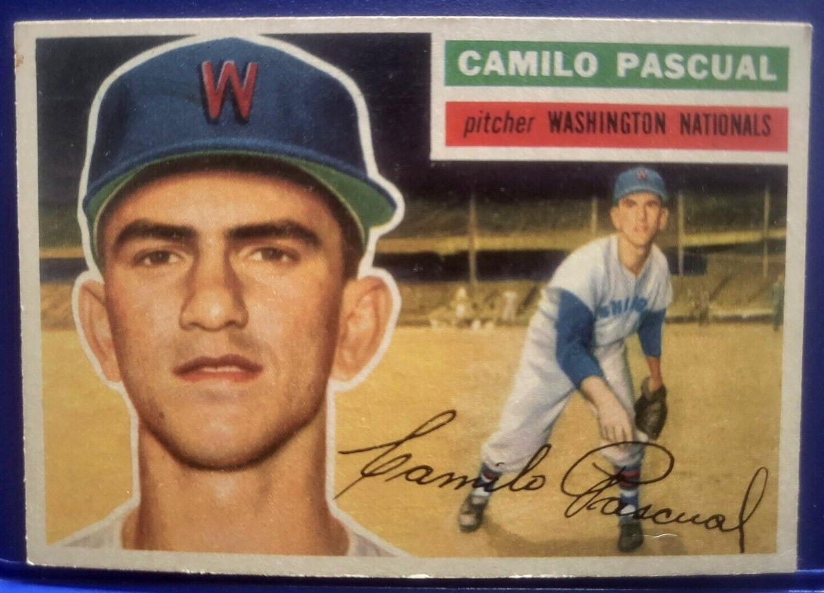 1956 TOPPS CAMILO PASCUAL #98 WASHINGTON SENATORS CARD VINTAGE