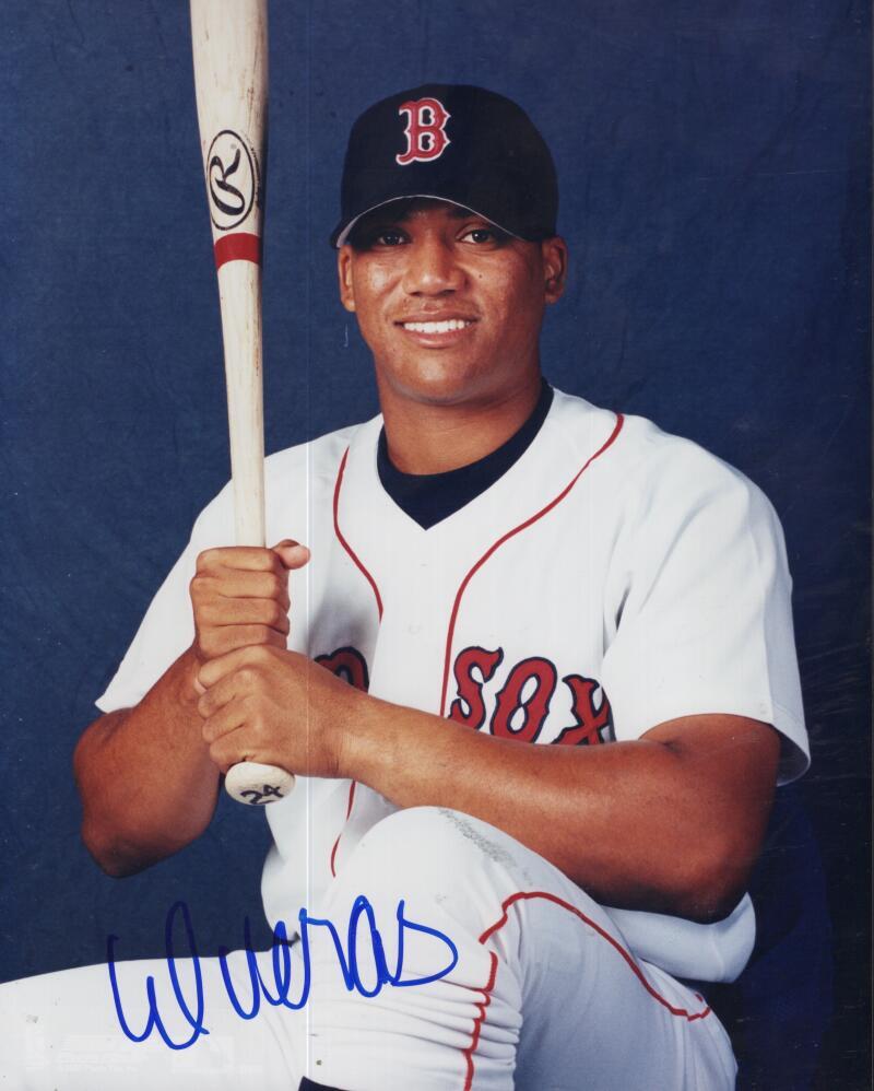 WILTON VERAS BOSTON RED SOX SIGNED AUTOGRAPHED 8X10 PHOTO W/ COA
