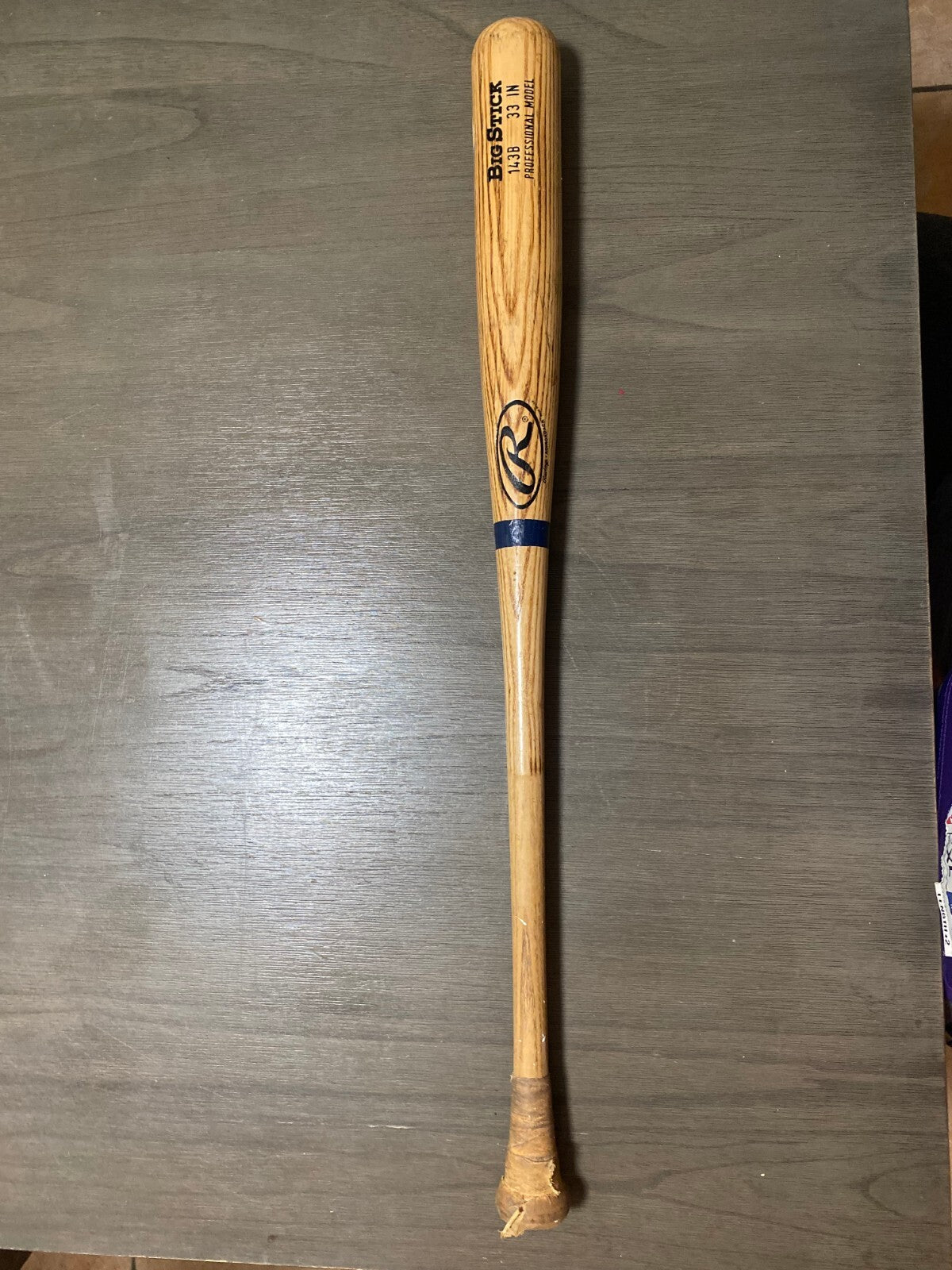 GAME PLAYED RAWLINGS BIG STICK 143B 33 IN USED BASEBALL BAT