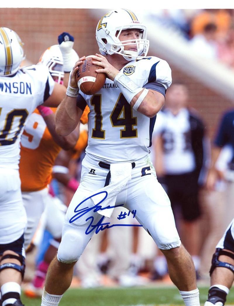JACOB HUESMAN UNIVERSITY OF TENNESSEE AT CHATTANOOGA IN POCKET SIGNED 8X10 PHOTO