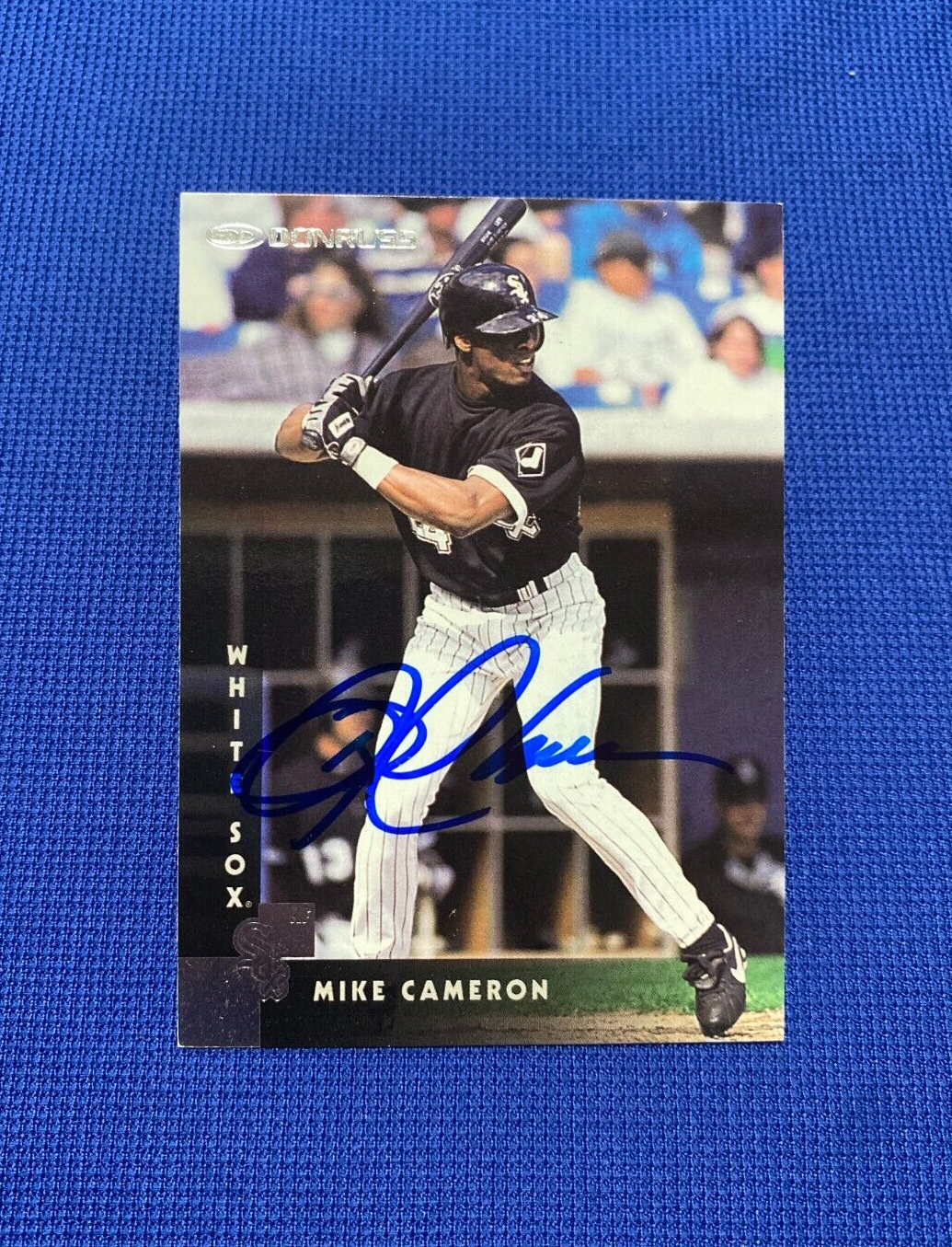 1996 DONRUSS MIKE CAMERON CHICAGO WHITE SOX SIGNED AUTO AUTOGRAPH CARD #234 COA