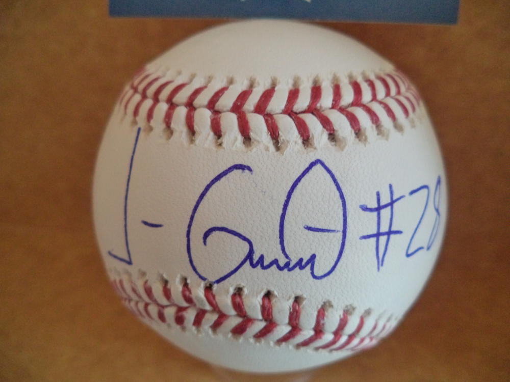JORGE GUZMAN MIAMI MARLINS ROOKIE YEAR SIGNED AUTO M.L. BASEBALL BECKETT R01230