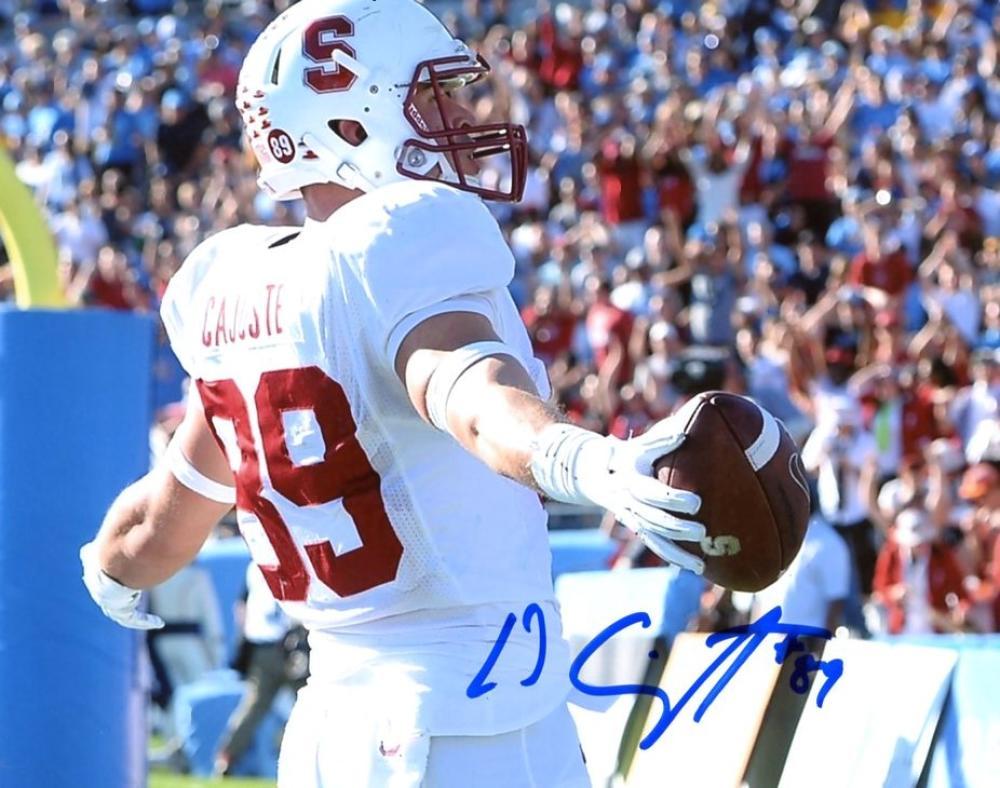DAVON CAJUSTE STANFORD/49ERS SIGNED AUTOGRAPHED 8X10 PHOTO W/COA