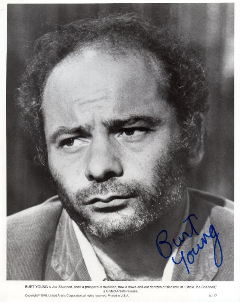 BURT YOUNG 1978 UNCLE JOE SHANNON SIGNED AUTOGRAPHED 8X10 PHOTO W/COA 