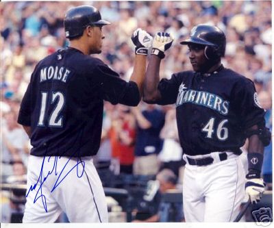 MICHAEL MORSE SEATTLE MARINERS SIGNED 8X10 PHOTO W/COA