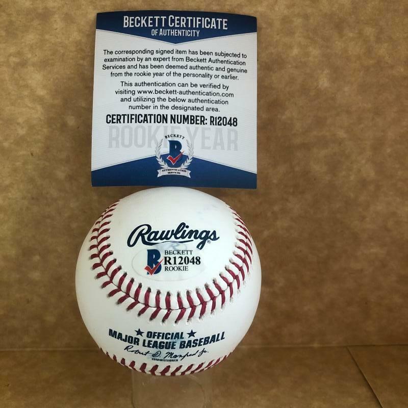 DAVID PARKINSON PHILADELPHIA PHILLIES ROOKIE YEAR SIGNED AUTOM.L. BASEBALL BAS