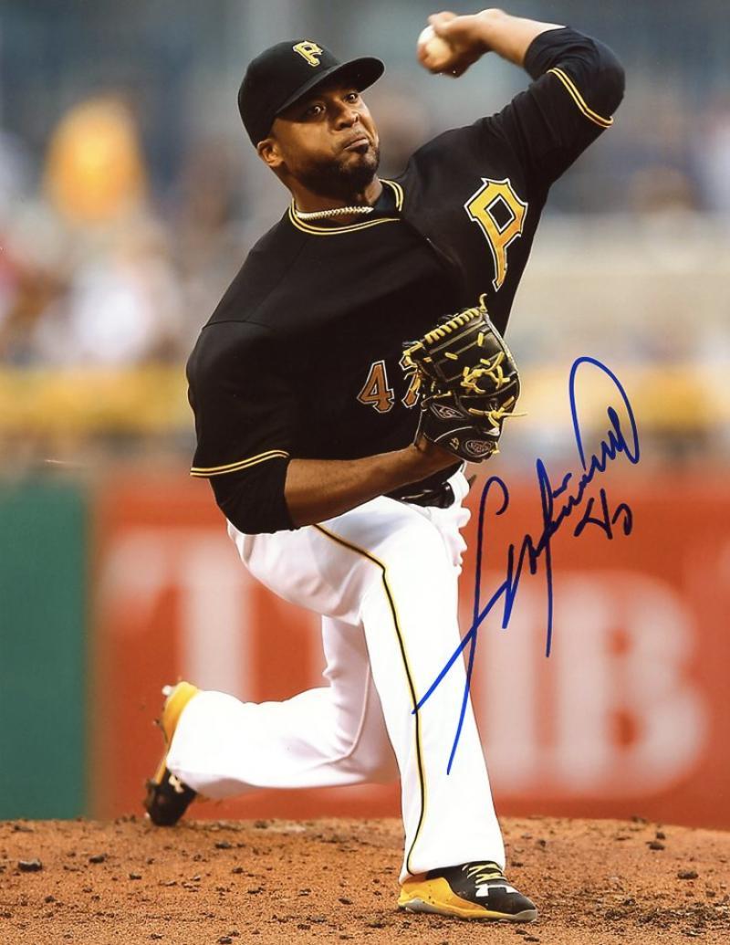 FRANCISCO LIRIANO PITTSBURGH PIRATES SIGNED 8X10 PHOTO W/COA