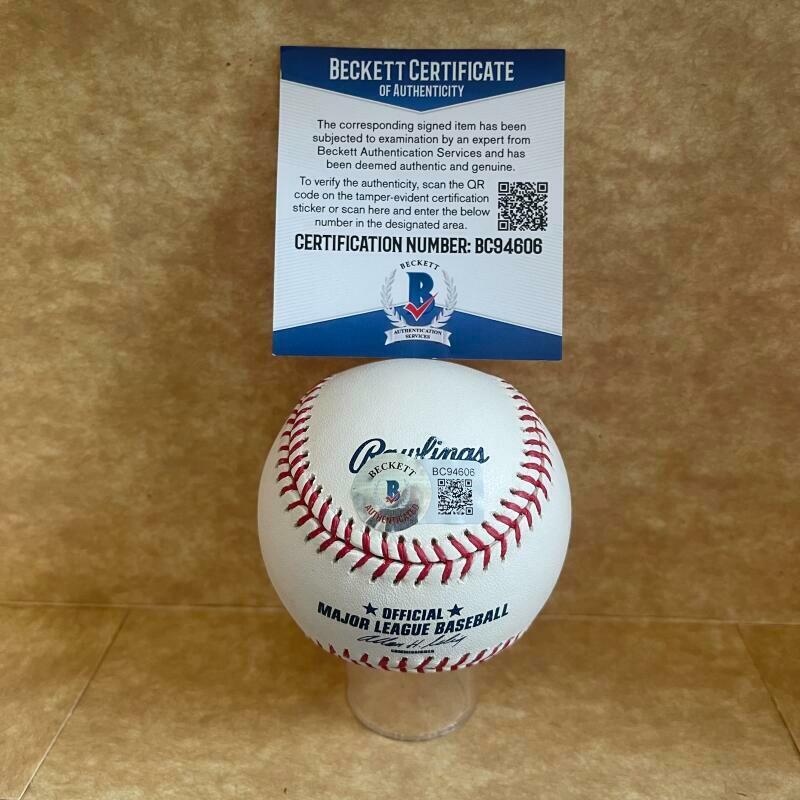 TRAVIS HAFNER INDIANS/YANKEES SIGNED AUTO ML. BASEBALL BAS BC94606