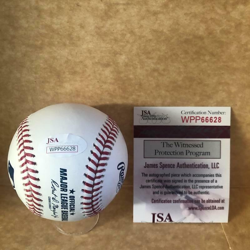 RAMON LAUREANO OAKLAND A'S SIGNED AUTOGRAPHED M.L. BASEBALL JSA WPP66628