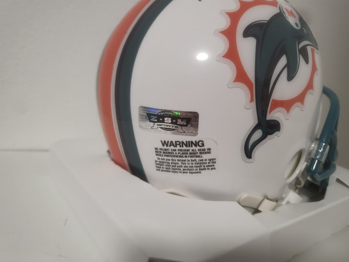 VERONE MCKINLEY MIAMI DOLPHINS SIGNED AUTOGRAPHED AUTO MINI HELMET ZSM HOLO *