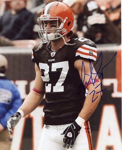 NICK SORENSEN  CLEVELAND  BROWNS    SIGNED 8X10 W/COA