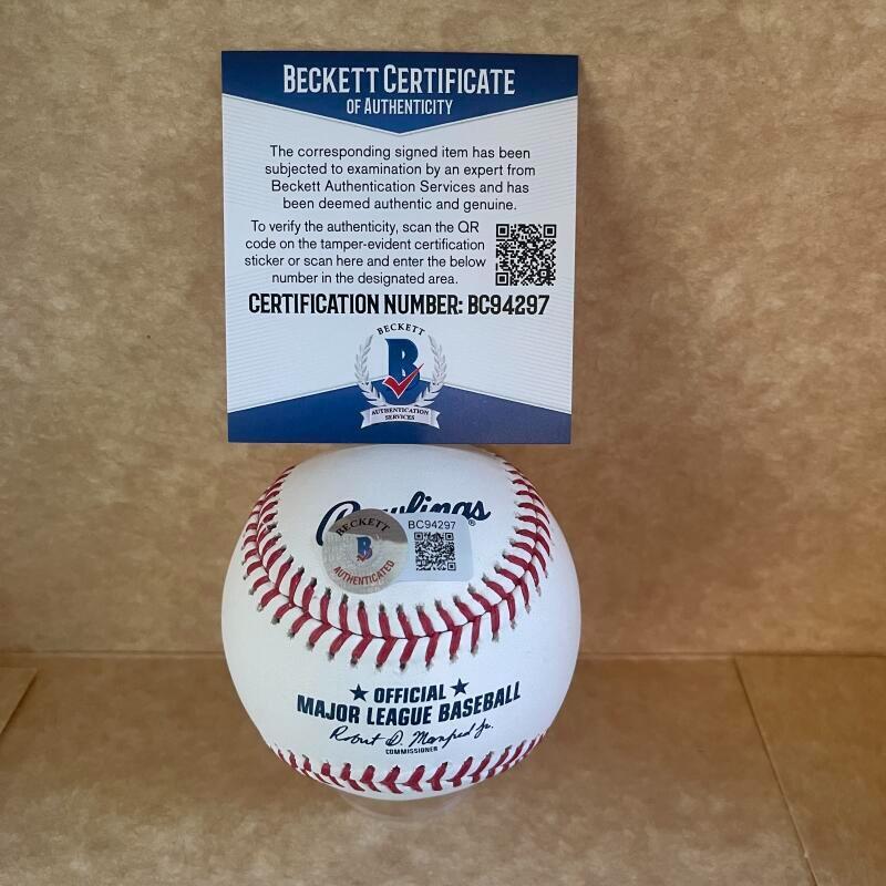 LARRY MCWILLIAMS 82-86 PIRATES  SIGNED AUTOGRAPHED M.L. BASEBALL BECKETT