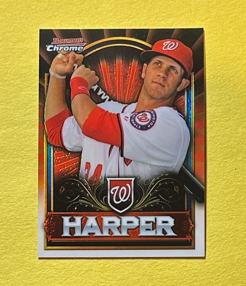 2011 BOWMAN CHROME BRYCE HARPER EXCLUSIVE RED PARALLEL #BCE1 NATIONALS
