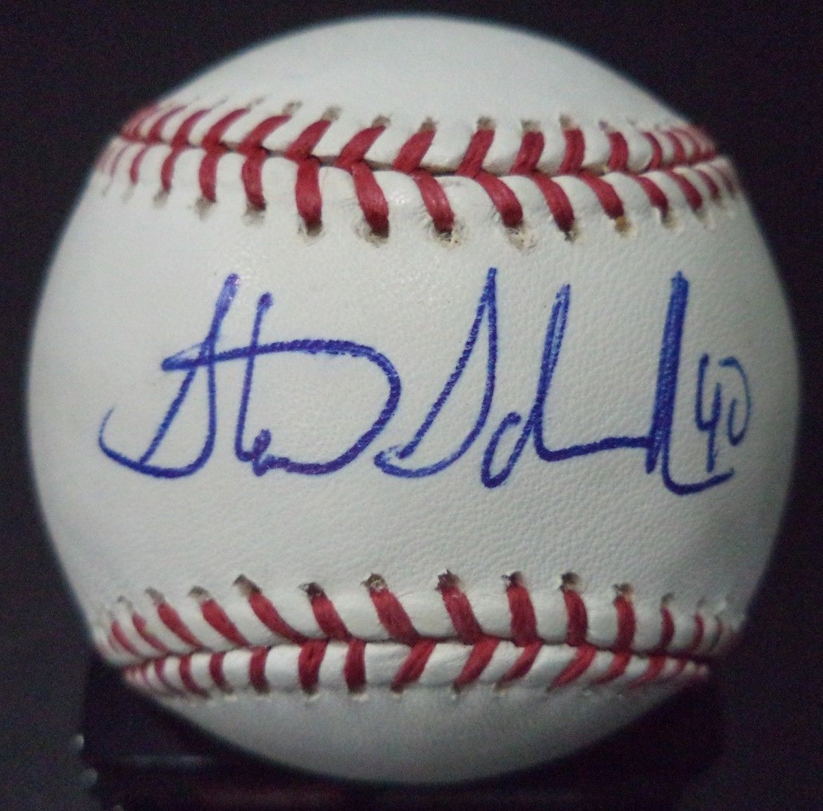 STEVE SCHMOLL METS/DODGERS SIGNED AUTOGRAPHED ROMLB BASEBALL W/COA