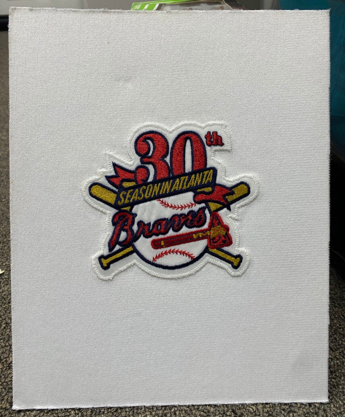 PRO TEAM COLLECTIBLES BASEBALL 30TH SEASON ATLANTA BRAVES EMBLEM PATCH RARE