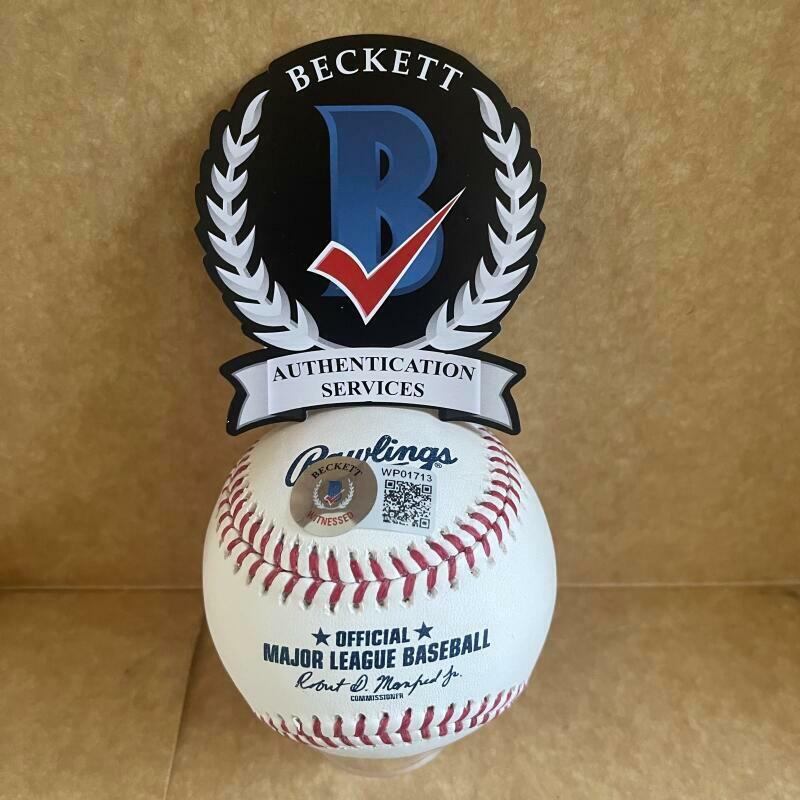 JOSE CONTRERAS 2005 WS CHAMPS WHITE SOX SIGNED M.L. BASEBALL BECKETT WITNESS 